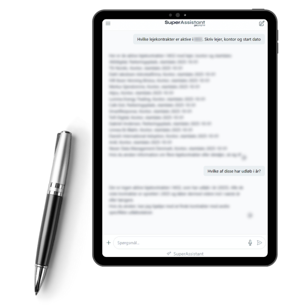 AI chatbot med virksomhedsdata