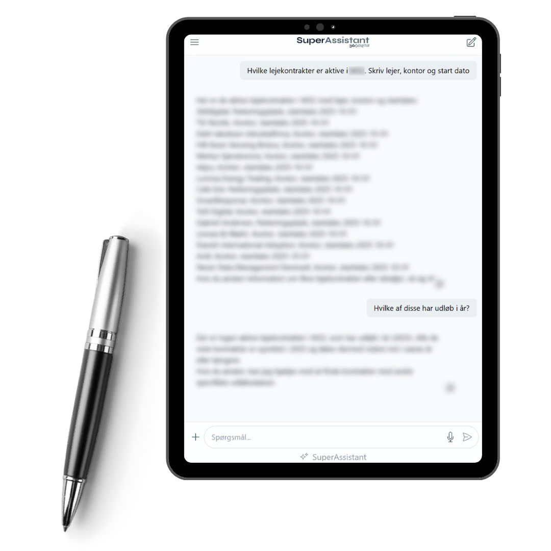 AI chatbot med virksomhedsdata